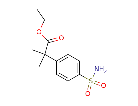 Molecular Structure of 374067-94-4 (Ethyl 2-Methyl-2-(4-sulfamoylphenyl)propionate)