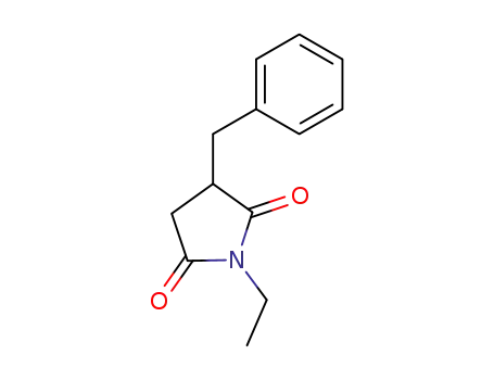Molecular Structure of 100372-35-8 (3-benzyl-1-ethylpyrrolidine-2,5-dione)