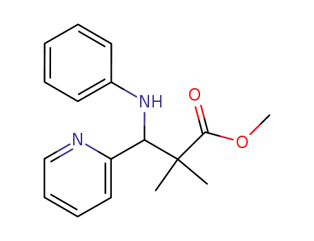 methyl 2,2-dimethyl-3-(phenylamino)-3-(2-pyridyl)propanoate