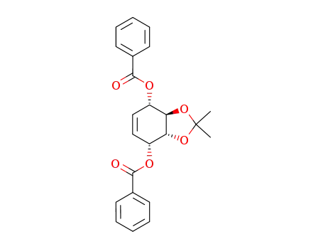 Molecular Structure of 371155-89-4 ((3aR,4R,7S,7aR)-3a,4,7,7a-tetrahydro-2,2-dimethyl-1,3-benzodioxole-4,7-diol dibenzoate)