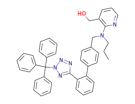 3-(hydroxymethyl)-2-<N-propyl-N-<<2'-<2-(triphenylmethyl)-2H-tetrazol-5-yl>biphenyl-4-yl>methyl>amino>pyridine