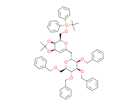 3,4-O-isopropylidene-6-O-tert-butyldiphenylsilyl-2-deoxy-D-arabino-hex-1-enopyranosyl 1-carba-2,3,4,6-tetra-O-benzyl-α-D-mannopyranoside