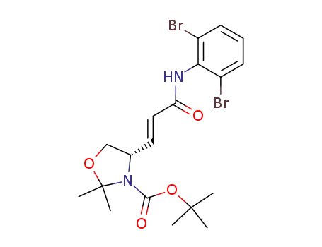 (S)-4-[(E)-2-(2,6-Dibromo-phenylcarbamoyl)-vinyl]-2,2-dimethyl-oxazolidine-3-carboxylic acid tert-butyl ester