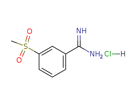 Benzenecarboximidamide,3-(methylsulfonyl)-, hydrochloride (1:1) cas  150296-24-5