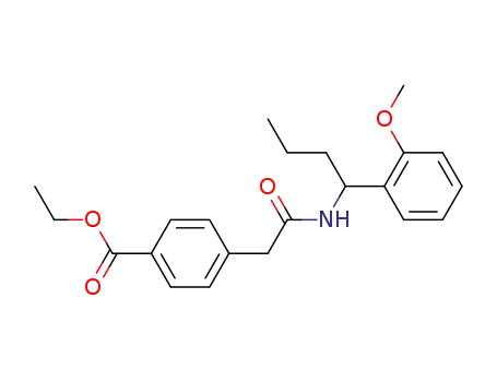 ethyl 4-<2-<<1-<2-methoxy-phenyl>butyl>amino>-2-oxoethyl>-benzoate
