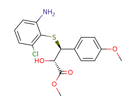 methyl threo-3-<(2-amino-6-chlorophenyl)thio>-2-hydroxy-3-(4-methoxyphenyl)propionate