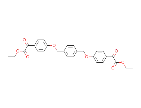 {4-[4-(4-ethoxyoxalyl-phenoxymethyl)-benzyloxy]-phenyl}-oxo-acetic acid ethyl ester