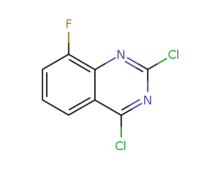 Molecular Structure of 959237-64-0 (2,4-DICHLORO-8-FLUORO-QUINAZOLINE)
