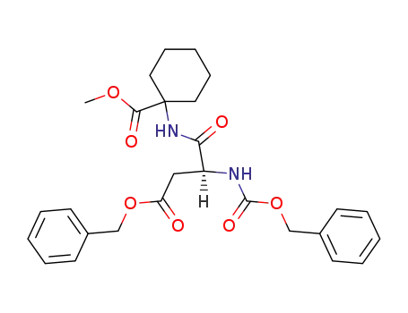 Cyclohexanecarboxylic acid,
1-[[1,4-dioxo-4-(phenylmethoxy)-2-[[(phenylmethoxy)carbonyl]amino]but
yl]amino]-, methyl ester, (S)-