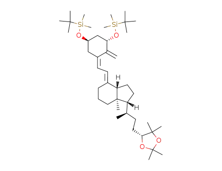 (1α,3β,5Z,7E,24R)-1,3-di[(tert-butyldimethylsilyl)oxy]-9,10-secocholesta-5,7,10(9)-triene-24,25-diol cyclic 24,25-(1-methylethylidene acetal)