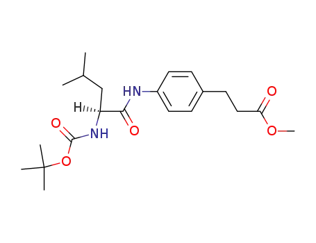 3-(4-[N<sub>α</sub>-tert-butoxycarbonyl-L-leucinoylamino]phenyl)propanoic acid methyl ester