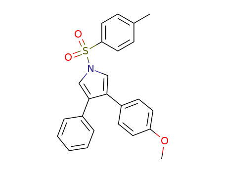 Molecular Structure of 278167-61-6 (1-(p-toluenesulfonyl)-3-(p-methoxyphenyl)-4-phenyl-1H-pyrrole)