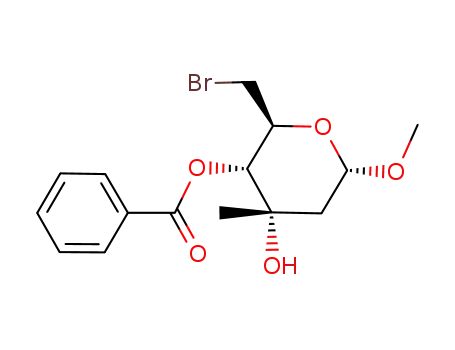 methyl 4-O-benzoyl-6-bromo-2,6-dideoxy-3-C-methyl-α-D-ribo-hexopyranoside