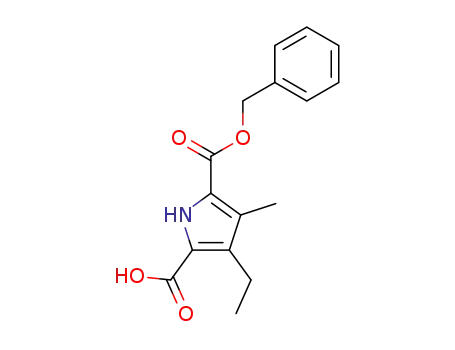 2-(benzyloxycarbonyl)-4-ethyl-3-methylpyrrole-5-carboxylic acid