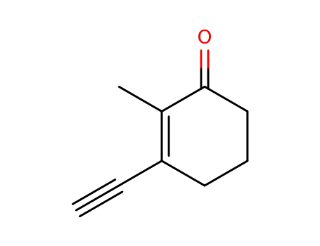Molecular Structure of 89998-56-1 (2-Cyclohexen-1-one, 3-ethynyl-2-methyl- (6CI,9CI))