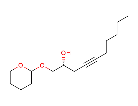 1-<(tetrahydro-2H-pyran-2-yl)-oxy>dec-4-yn-2(R)-ol
