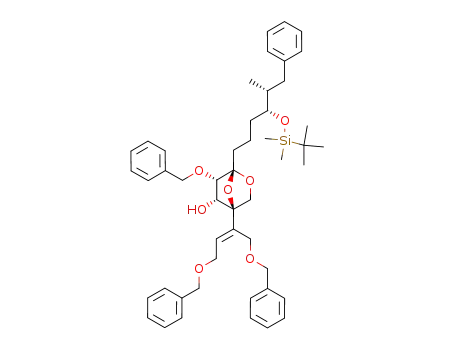 (1R,4R,5R,6S)-6-Benzyloxy-4-((E)-3-benzyloxy-1-benzyloxymethyl-propenyl)-1-[(4R,5R)-4-(tert-butyl-dimethyl-silanyloxy)-5-methyl-6-phenyl-hexyl]-2,7-dioxa-bicyclo[2.2.1]heptan-5-ol