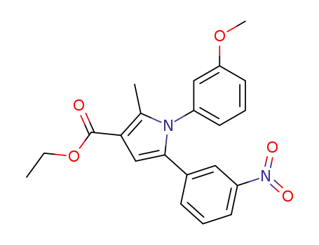 1-(3-Methoxy-phenyl)-2-methyl-5-(3-nitro-phenyl)-1H-pyrrole-3-carboxylic acid ethyl ester