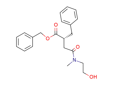 benzyl (2R)-2-benzyl-3-<<(2-hydroxyethyl)methylamino>carbonyl>propionate