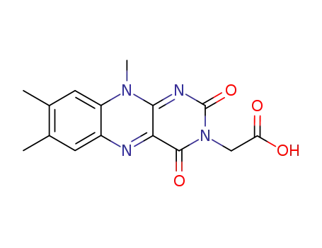 Molecular Structure of 20227-26-3 (N3-CarboxyMethyl LuMiflavin)