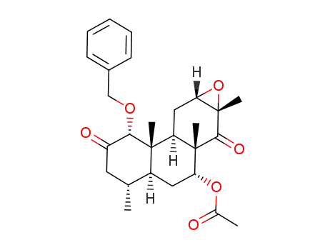 7α-acetoxy-1α-benzyloxy-12α,13α-epoxy-4α,8β,13β-trimethyl-19-norpodocarpane-2,14-dione