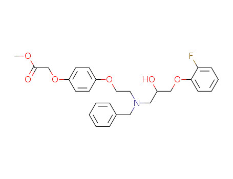 methyl 2-p-(2-[N-benzyl-(3-o-fluorophenoxy-2-hydroxypropyl)amino]ethoxy)phenoxyacetate