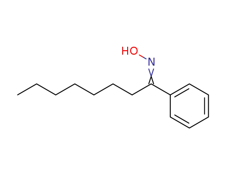 Molecular Structure of 77611-70-2 (1-Phenyloctane-1-oneoxime)