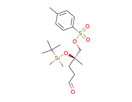 (4S)-4-methyl-5-(p-tolylsulfonyloxy)-4-(tert-butyldimethylsilyloxy)pentanal