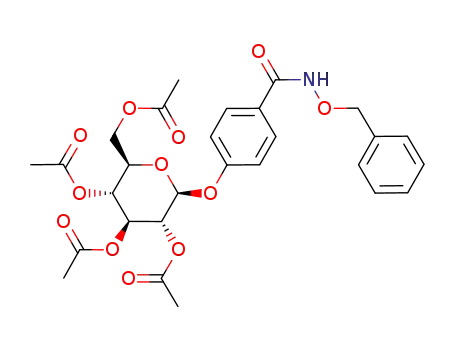 Acetic acid (2R,3R,4S,5R,6S)-3,5-diacetoxy-2-acetoxymethyl-6-(4-benzyloxycarbamoyl-phenoxy)-tetrahydro-pyran-4-yl ester