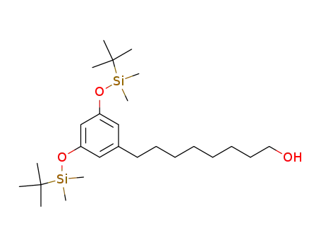 Molecular Structure of 205523-90-6 (8-[3,5-Bis-(tert-butyl-dimethyl-silanyloxy)-phenyl]-octan-1-ol)