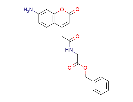 Glycine, N-[(7-amino-2-oxo-2H-1-benzopyran-4-yl)acetyl]-, phenylmethyl
ester