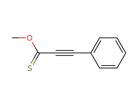 Molecular Structure of 124234-93-1 (2-Propynethioic acid, 3-phenyl-, O-methyl ester)