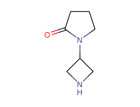 Molecular Structure of 1257294-05-5 (1-(Azetidin-3-yl)pyrrolidin-2-one)