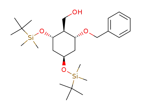 (1S,2S,3R,5R)-3-benzyloxy-1,5-bis(tert-butyldimethylsilyloxy)-2-(hydroxymethyl)cyclohexane