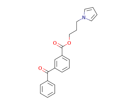 Molecular Structure of 599199-21-0 (Benzoic acid, 3-benzoyl-, 3-(1H-pyrrol-1-yl)propyl ester)