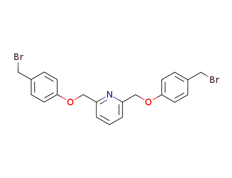 Molecular Structure of 261355-65-1 (2,6-Di(p-bromomethylphenoxymethyl)pyridine)