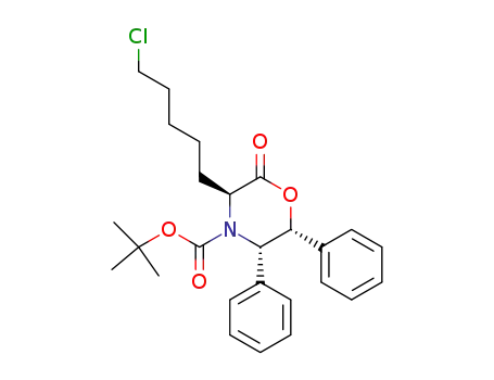 tert-butyl (3S,5S,6R)-3-(5-chloropentyl)-2-oxo-5,6-diphenyl-4-morpholinecarboxylate