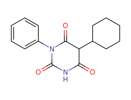 Molecular Structure of 20272-08-6 (1-Phenyl-5-cyclohexylbarbituric acid)