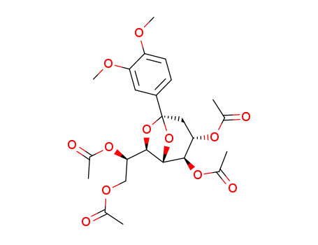 Acetic acid (1S,2R,3S,5R,7R)-2-acetoxy-7-((R)-1,2-diacetoxy-ethyl)-5-(3,4-dimethoxy-phenyl)-6,8-dioxa-bicyclo[3.2.1]oct-3-yl ester