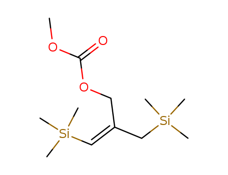 Molecular Structure of 103693-94-3 (Carbonic acid, methyl
3-(trimethylsilyl)-2-[(trimethylsilyl)methyl]-2-propenyl ester)