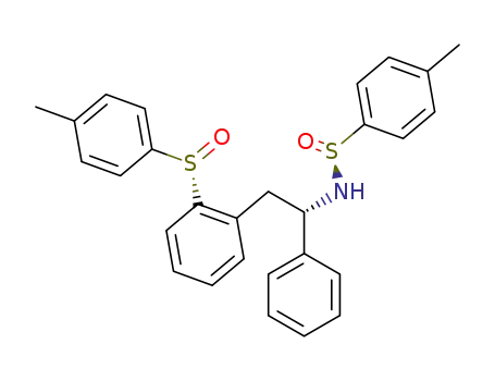 [1S,(S)S]-N-{1-phenyl-2[(S)-2-(p-toluensulfinyl)phenyl]ethyl}-p-toluenesulfinamide