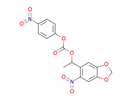 p-<(α-methyl-6-nitropiperonyloxycarbonyl)oxy>nitrobenzene