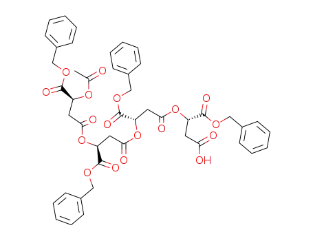 (S)-2-{(S)-3-[(S)-3-((S)-3-Acetoxy-3-benzyloxycarbonyl-propionyloxy)-3-benzyloxycarbonyl-propionyloxy]-3-benzyloxycarbonyl-propionyloxy}-succinic acid 1-benzyl ester