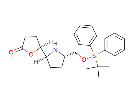 (5S,2'S,5'S)-5-[5'-(tert-butyldiphenylsilyloxymethyl)pyrrolidin-2'yl]-tetrahydrofuran-2-one