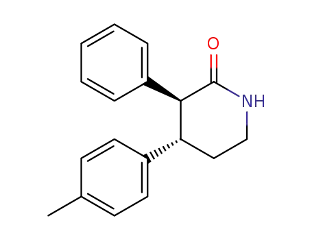 Molecular Structure of 107234-97-9 ((3S,4R)-4-(4-methylphenyl)-3-phenylpiperidin-2-one)