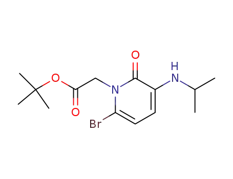 tert-butyl [6-bromo-3-(isopropylamino)-2-oxo-pyridin-1(2H)-yl]acetate