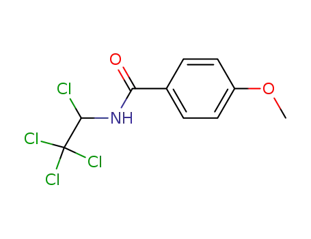 Molecular Structure of 53998-83-7 (Benzamide, 4-methoxy-N-(1,2,2,2-tetrachloroethyl)-)