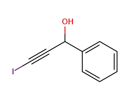Molecular Structure of 23123-74-2 (3-Iodo-1-phenylpropynol)