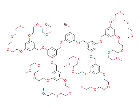 3,5-di-(3',5'-di-(3'',5''-di-[1''',4''',7''',10'''-tetraoxaundecyl]benzyloxy)-benzyloxy)benzyl bromide