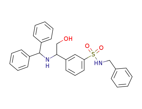 3-[1-(Benzhydryl-amino)-2-hydroxy-ethyl]-N-benzyl-benzenesulfonamide